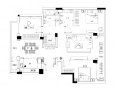 海尔绿城143m²三室两厅法式户型点评